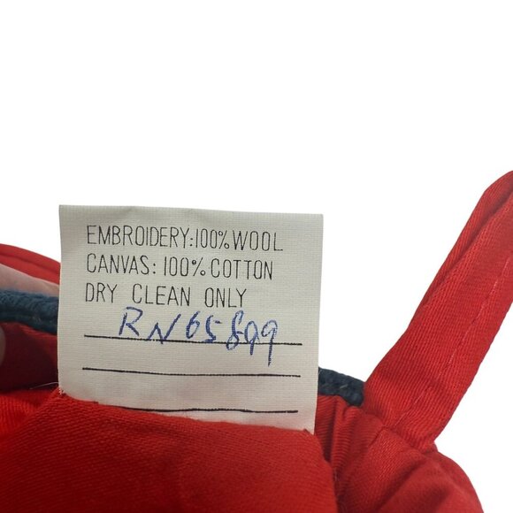 Vintage Embroidered Wool Christmas Stocking Santa Chimney Reindeer Moon - Picture 6 of 6